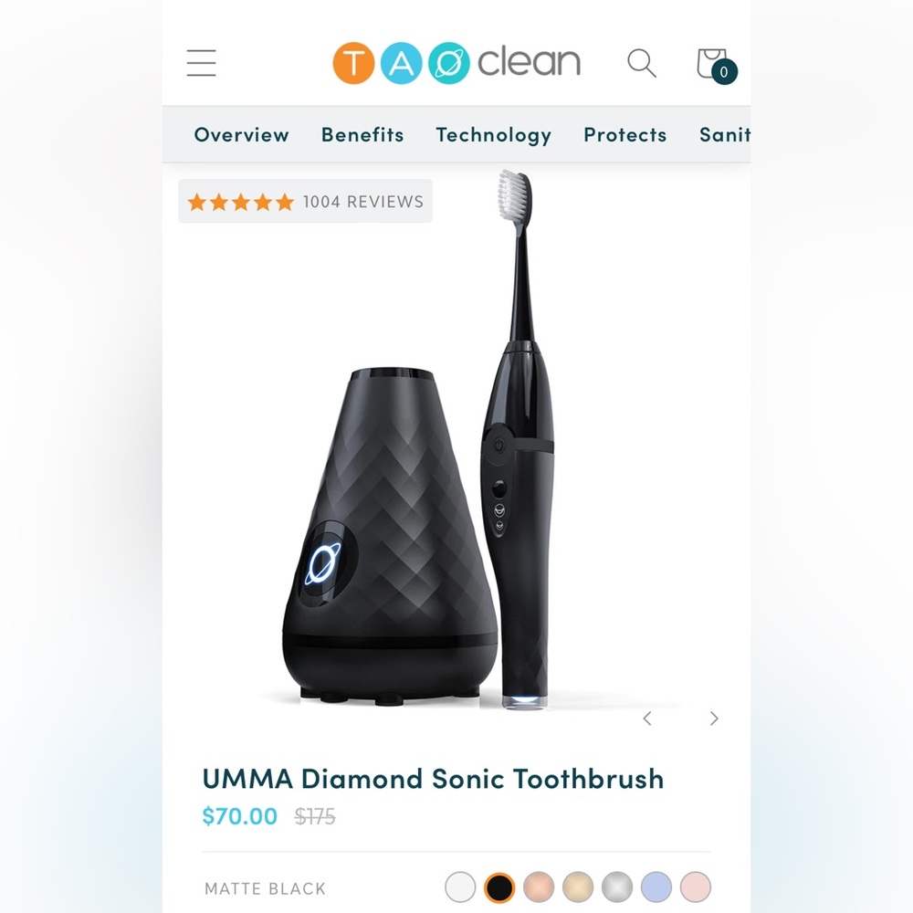 Sonic Toothbrush with UV Sanitation